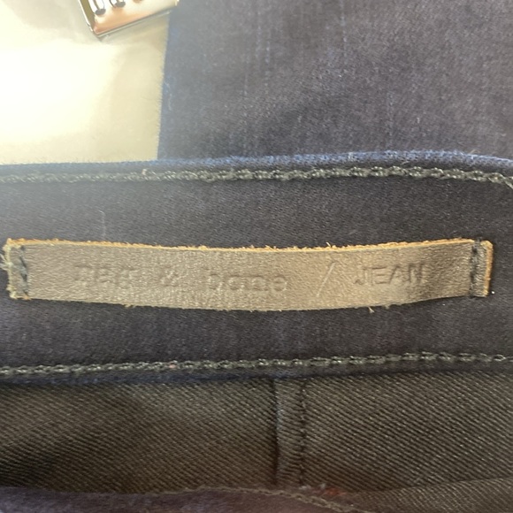 rag & bone Skinny Jeans Women sz 24 Midnight Blue Red Low Rise Embroidered Arrow - Picture 5 of 12